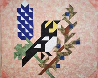 Nature's Stories-Golden Cheeked Warbler-Pattern
