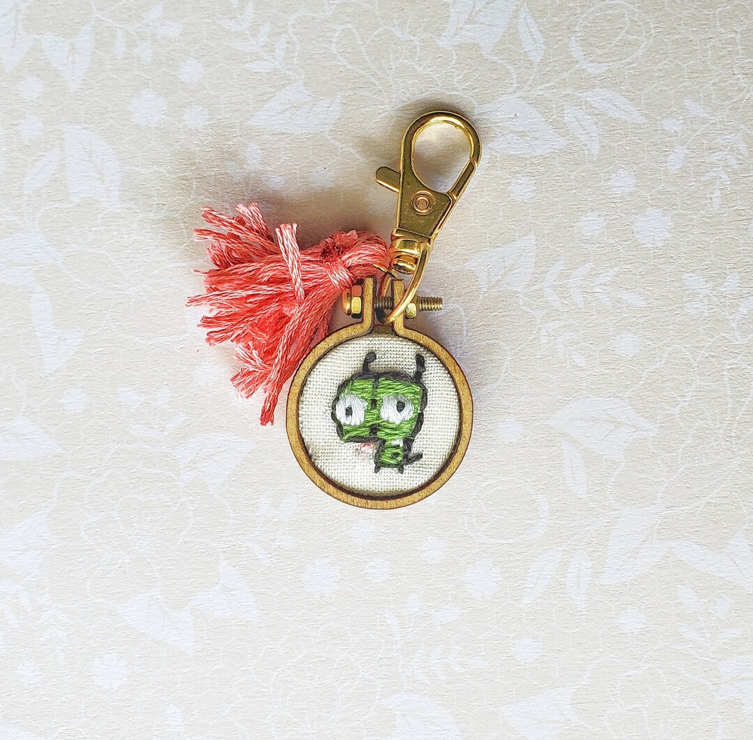 Girinvader Zim Keychain Etsy