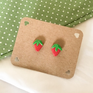 Strawberry stud earrings