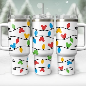 Christmas lights , 40oz Tumbler, Tumbler With Lid and Straw,Perfect Gift