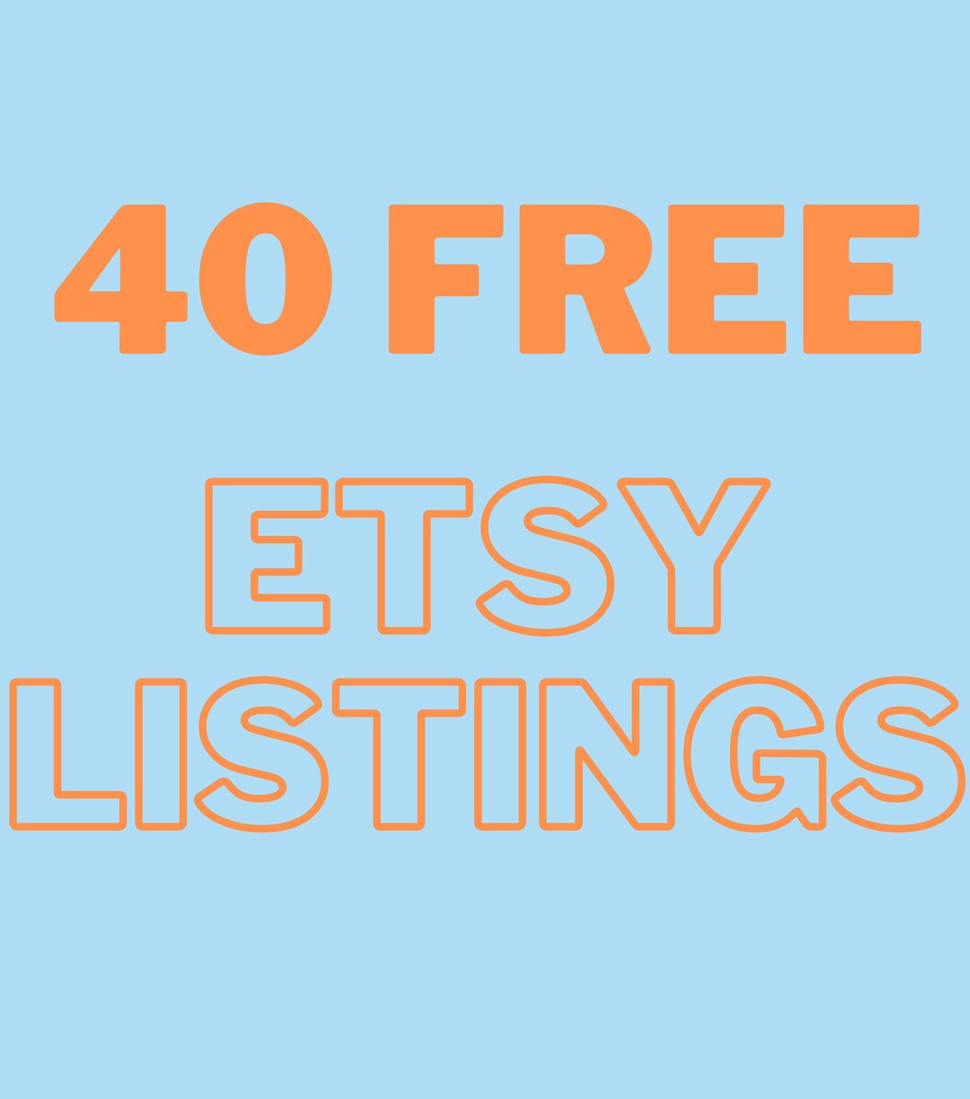 40 Free Etsy Listings Free Listings Etsy Listings Create Etsy UK