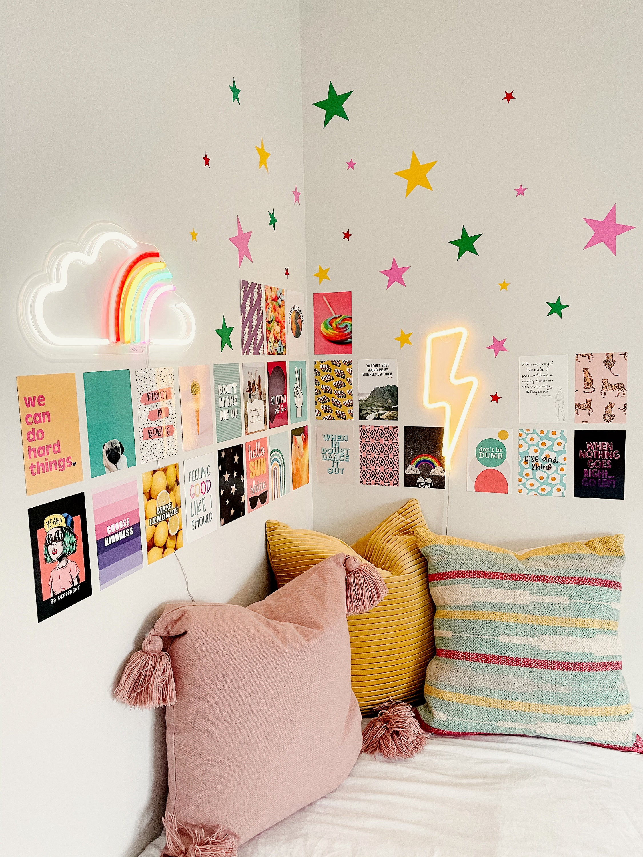 Pink Wall Collage Print Kit Aesthetic Teen Room Decor - Etsy