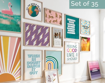 Teen Girl Wall Art Prints • Teen Motivational Room Decor • Tween Bedroom Posters
