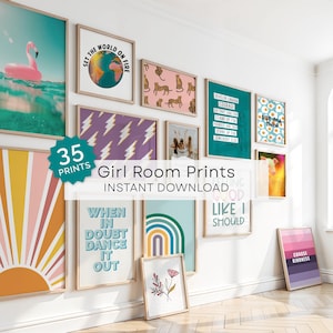Teen Girl Wall Art Prints • Teen Girl Motivational Wall Art Set • Tween Art Prints