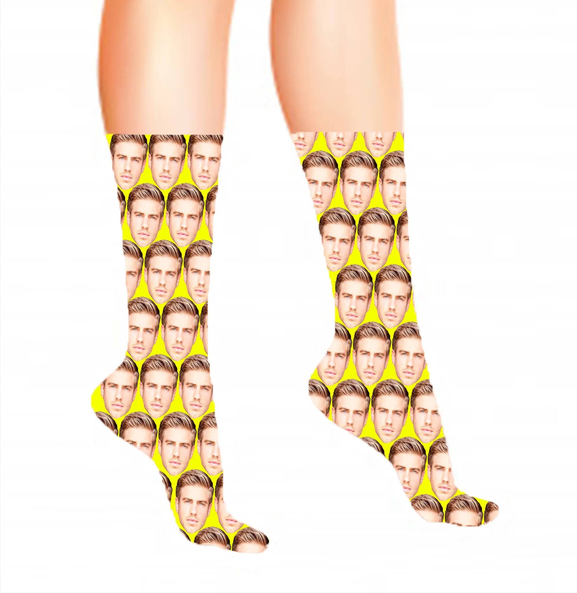 Full Face Photo Printed Socks Personalised Custom Designs | Birthday, Christmas, Fathers Day | Kids and Adult sizes