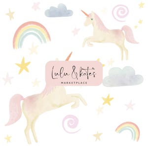 Enchanting unicorn pattern whimsical stars, rainbows, magical dreamland, Seamless Repeat, Sublimation, Digital Prints, Seamless pattern