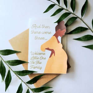 Biglietto di auguri per baby shower afroamericano