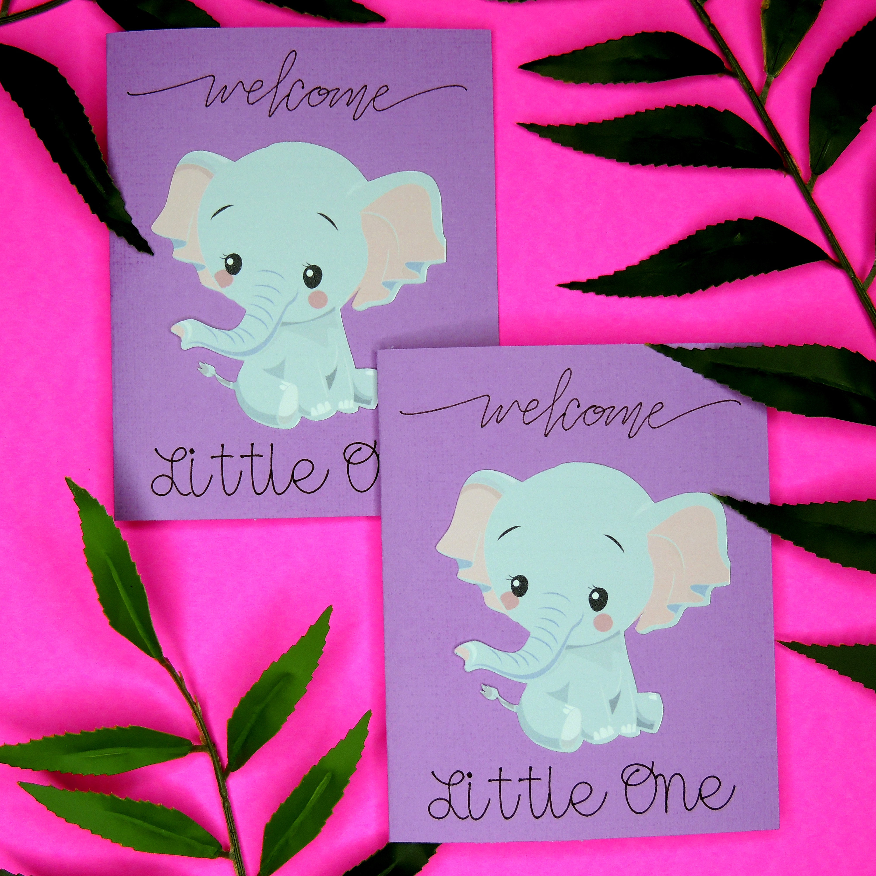 Elephant Baby Shower Card Etsy
