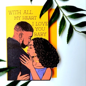 Ti amo biglietto d'amore nero