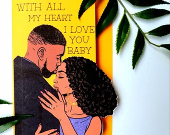 I Love You Black Love Card