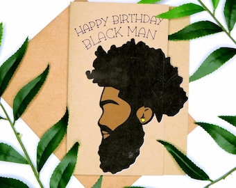 Black Man Birthday Card