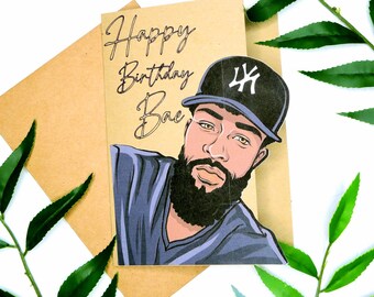 Native Black Man Birthday Card