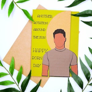 Bohemian Black Man Birthday Card