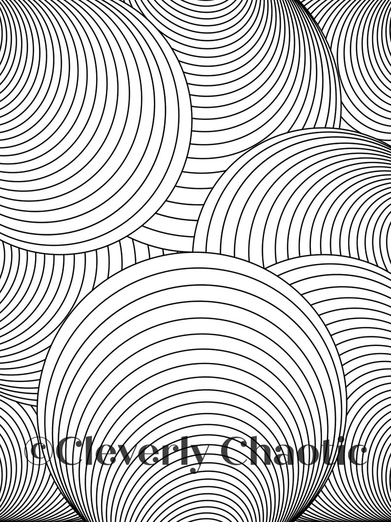 Printable Pattern Coloring Page. Instant PDF and PNG Download. - Etsy