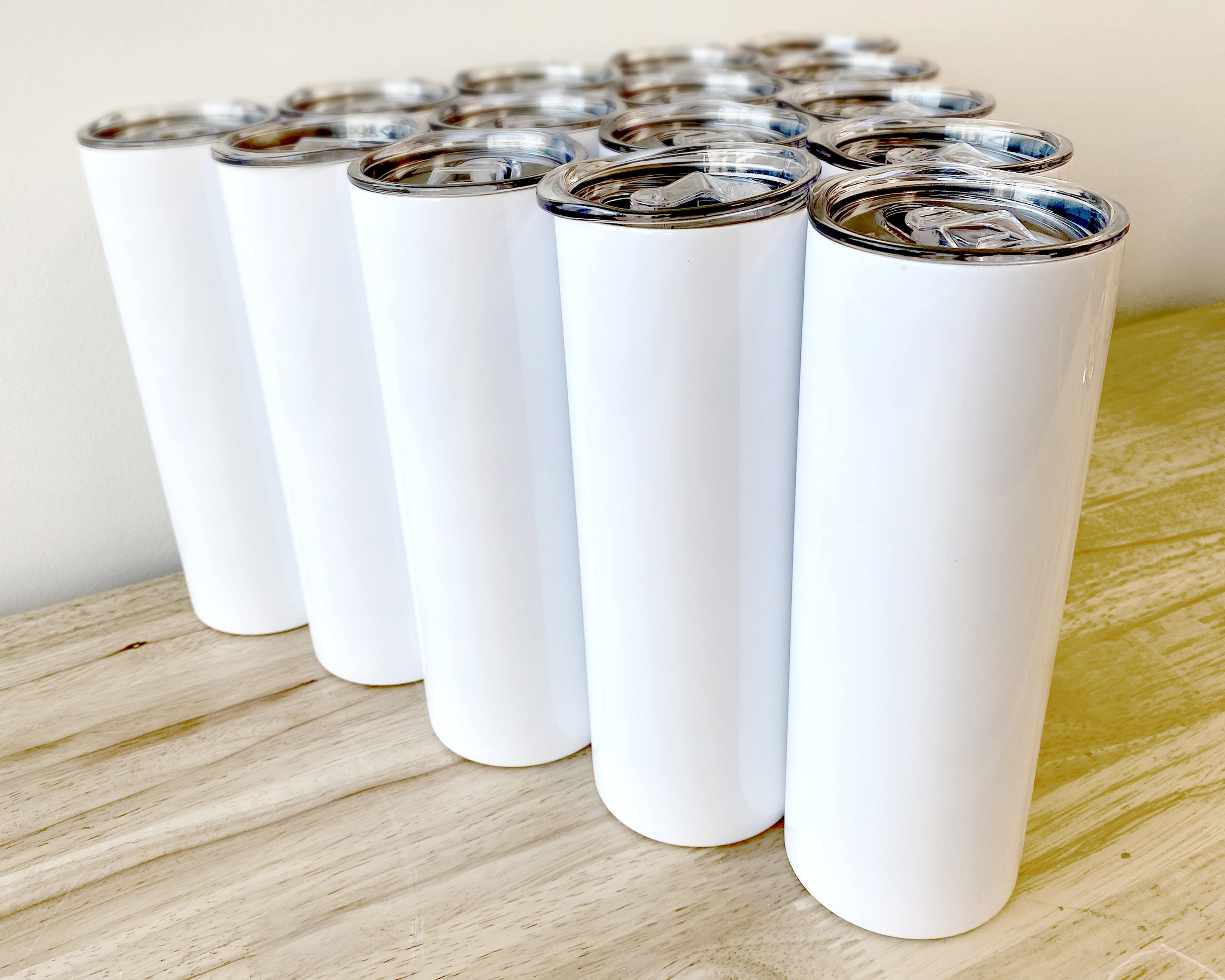 10 Pack 20oz Blank Tumblers Sublimation Blank Tumbler Etsy