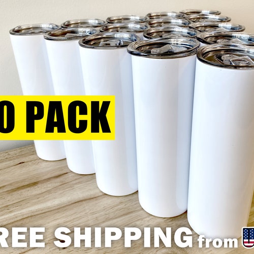 20oz Sublimation Tumblers 20oz Tumblers Straight White Etsy