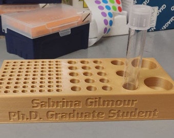 Personalized Test Tube Rack
