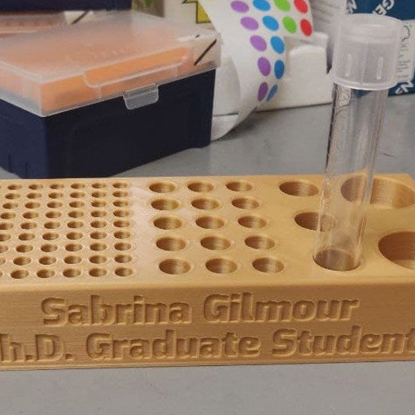 Personalized Test Tube Rack