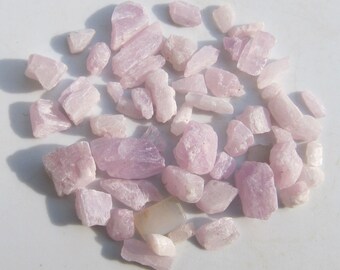 Kunzit rosa, Spodumen, Rohedelsteine aus Afghanistan, 50 Ct., 3-13 mm