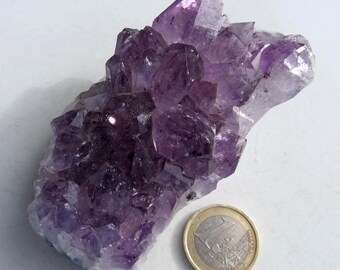 Amethyst Drusenstück Stufe Brasilien, grosse Kristalle, 200 g. (1 kg = 84,30 EUR)