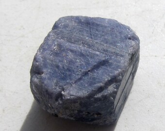 Blue Sapphire From Kenya, 24.0 Ct., Rough Gemstone 15 Mm - Etsy