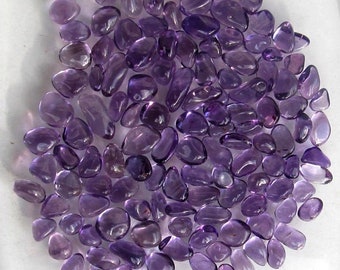 Amethyst, Rohedelsteine getrommelt, 50 Ct., 8-13 mm