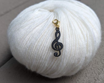 treble clef stitch marker music progress keeper for nerdy music knitting crocheting band nerdy orch dork choir geek music love