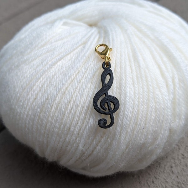 treble clef stitch marker music progress keeper for nerdy music knitting crocheting band nerdy orch dork choir geek music love