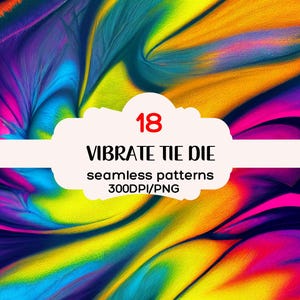 Vibrate Tie Die Pattern Seamless Backgrounds, Tie Dye Patterns, Tie Dye Backgrounds, Seamless Patterns, Tie Dye Clipart, Instant Download