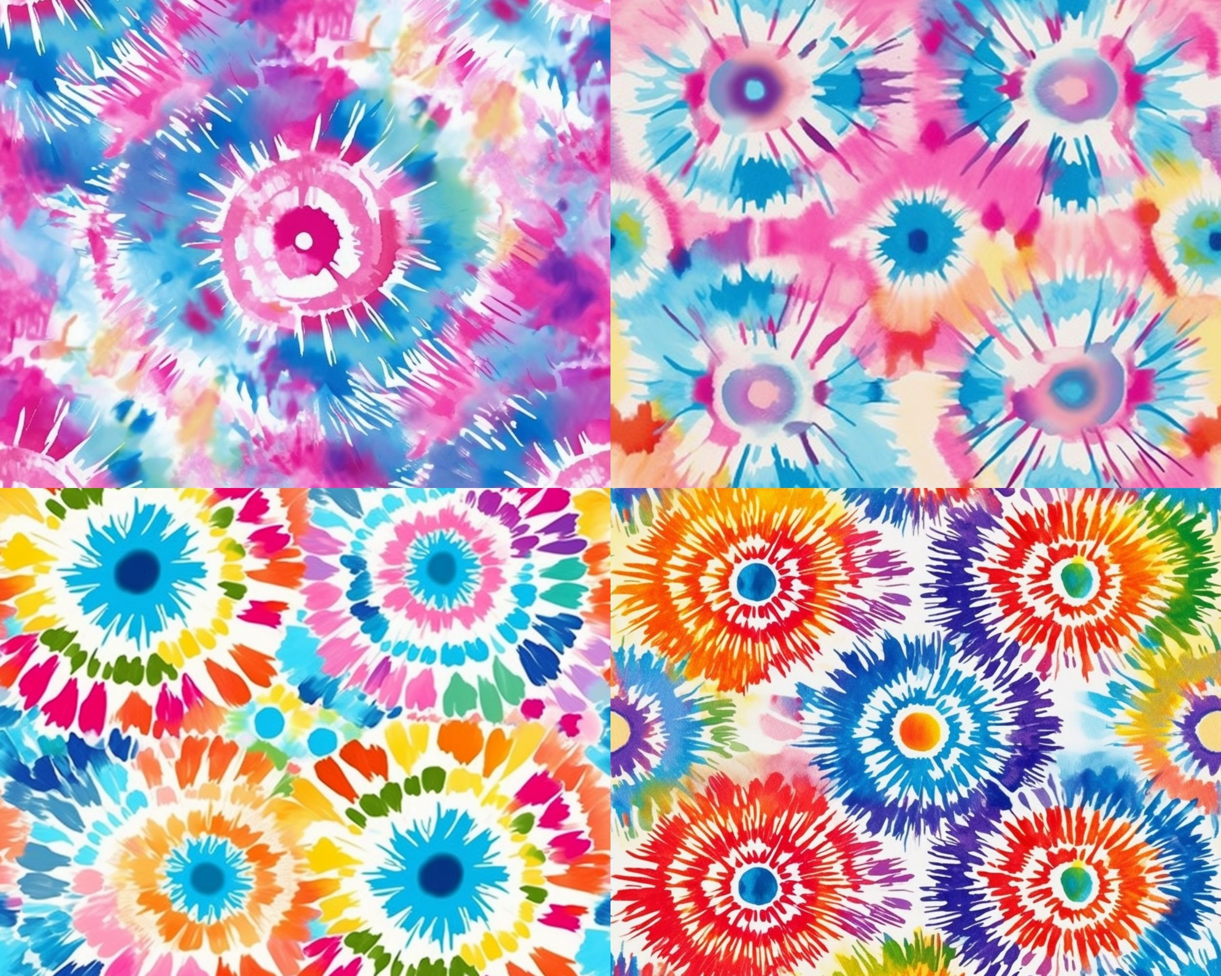 Bullseye Tie Dye Seamless Pattern, Luxurious Bullseye Tie Dye Repeating ...