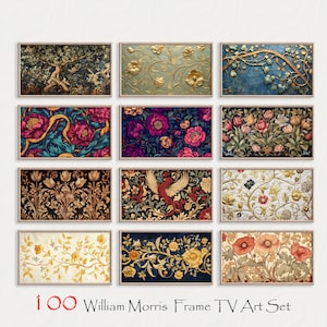 William Morris Samsung Frame TV Art, Set of 100, Frame TV Art, William Morris Frame Tv Art, Tv Art for Samsung Frame Tv, Frame Tv Art