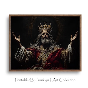King Solomon The Wisdom and Wealth of Israel&#39;s Greatest King Wall Art, Wisdom of the Biblical King, Christian Wall Art, Catholic Decor