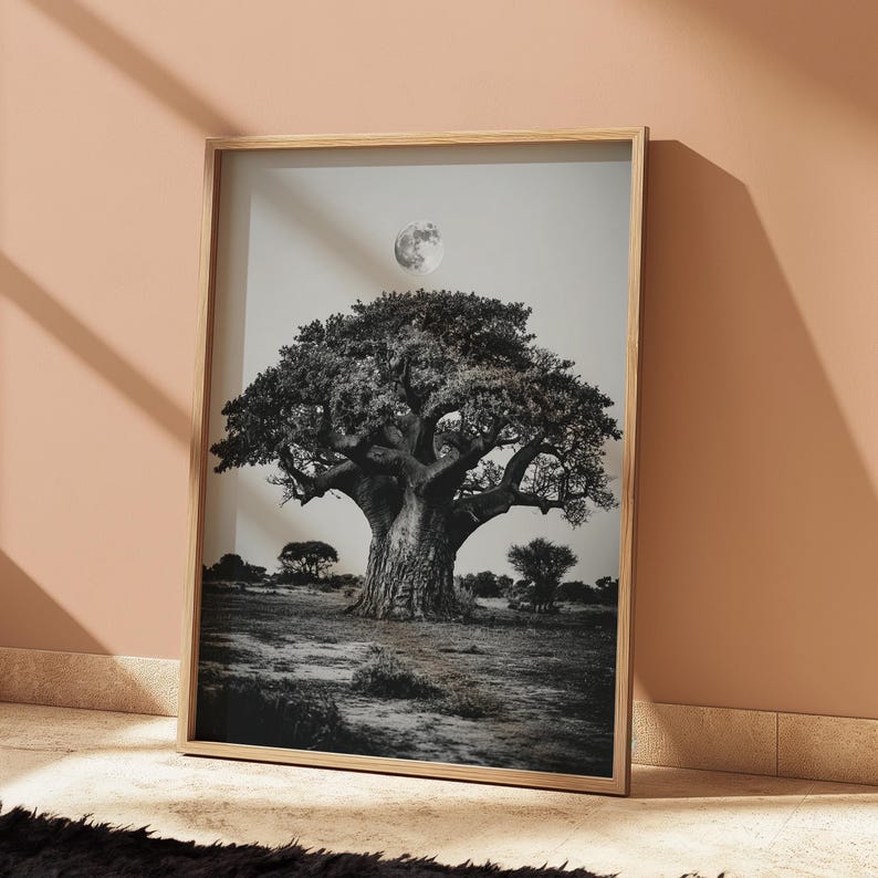 Roots of Africa Heritage Wall Art, African Wall Art, African Wall Decor, African Art, Digital Download