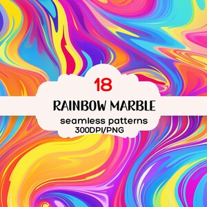 Rainbow Marble Seamless Pattern, Rainbow Marble Seamless Backgrounds, Marble Seamless Backgrounds, Marble Textures, Instant Download, 300DPI