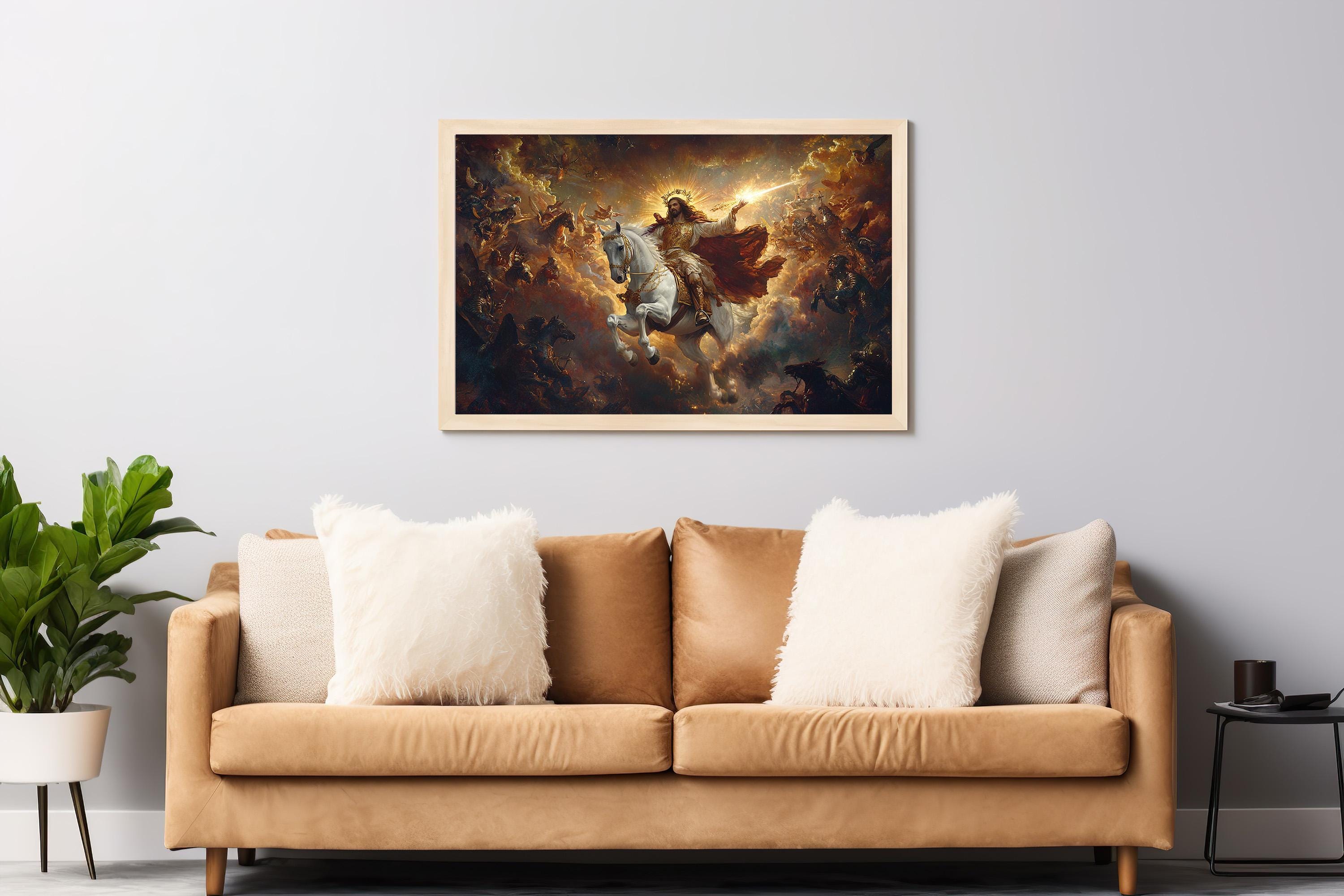 Revelation 19:11-16 the Return of Christ Wall Art, Christian Wall Art ...