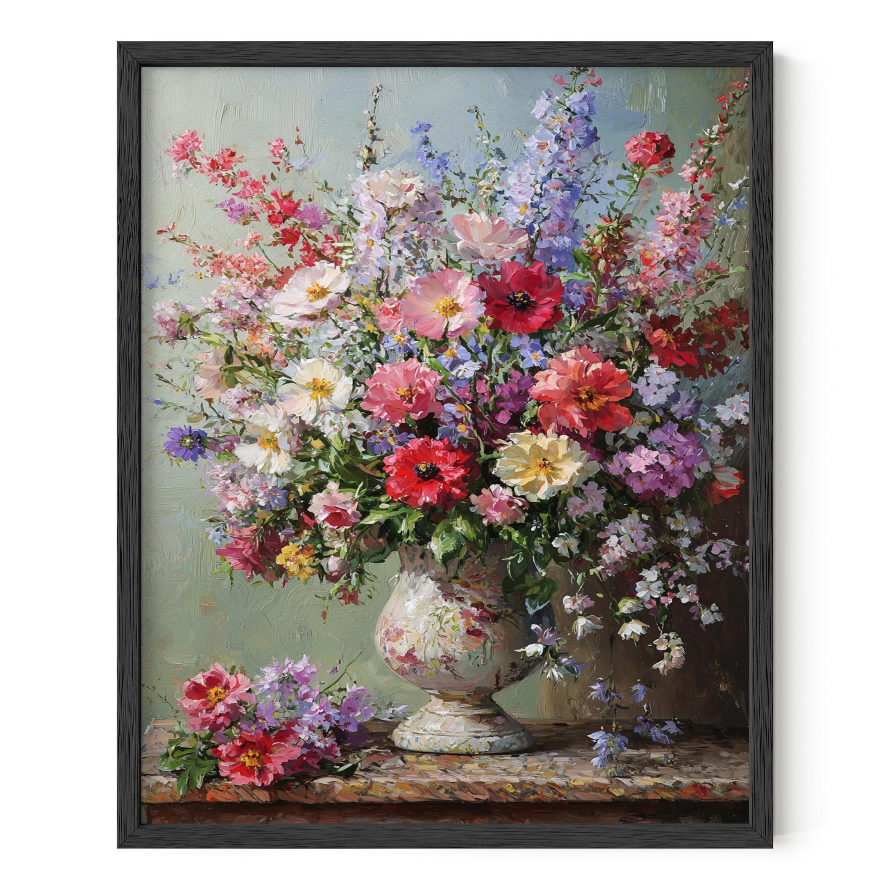 押し花額　Eternal Flower Artwork Petals of Forgotten Flowers Wall Art, Flower Wall Art, Floral Wall