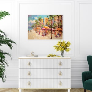 Miami Beach in the 90's Wall Art, Miami Beach Wall Art, Miami Landscape Wall Art, Beach Wall Art, Tropical Wall Art, Digital Download