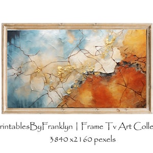 Textured Depths Abstract Acrylics Samsung Frame TV Art, Samsung Frame TV Art, Art for Frame Tv, Abstract Frame Tv Art