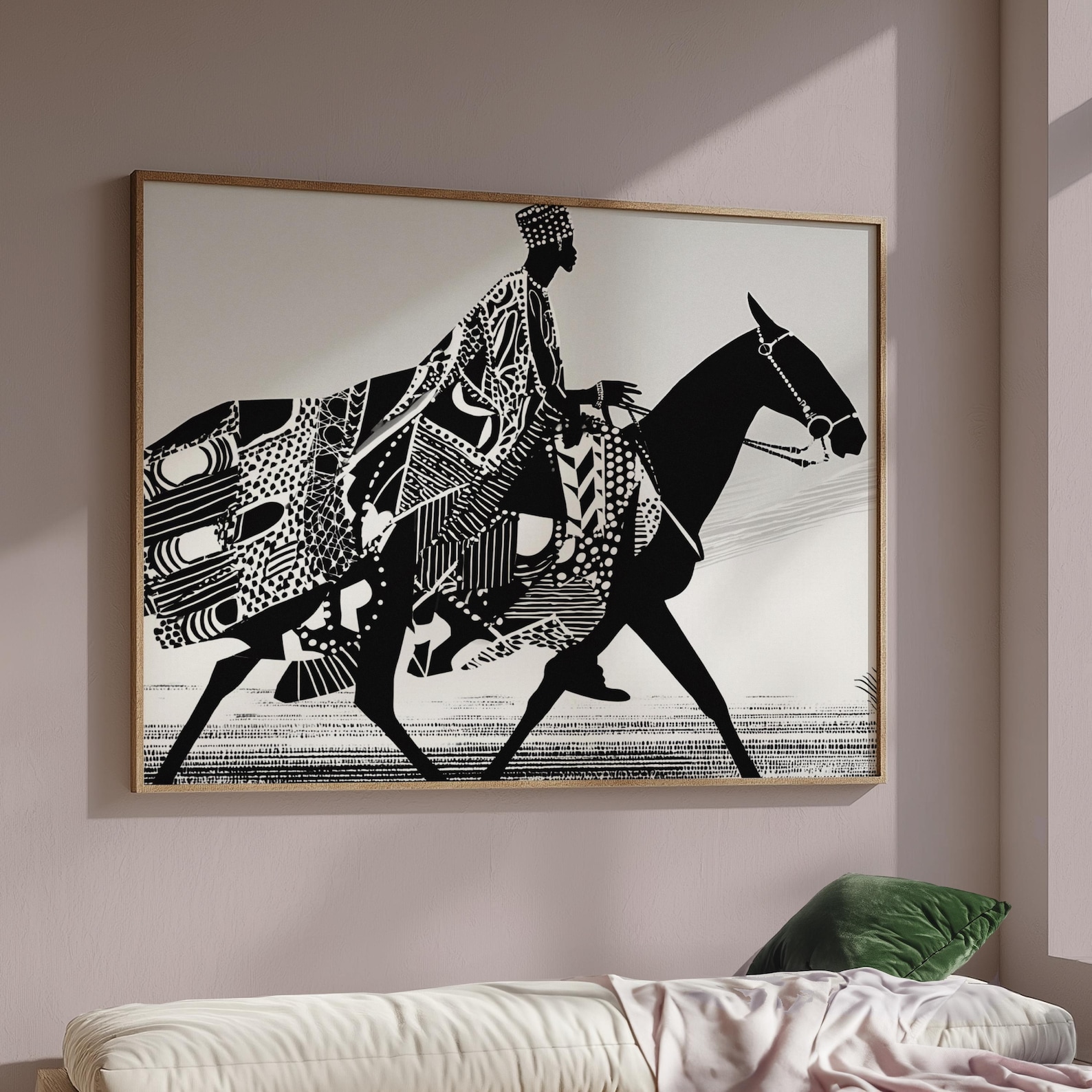 Black and White Abstract African Wall Art, Set of 100, African Wall Art ...