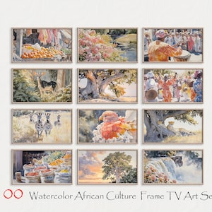 African Culture Watercolor Frame Tv Bundle, Set of 100, African Frame Tv Art, Black Culture Frame Tv Art, Samsung Frame Tv Bundle