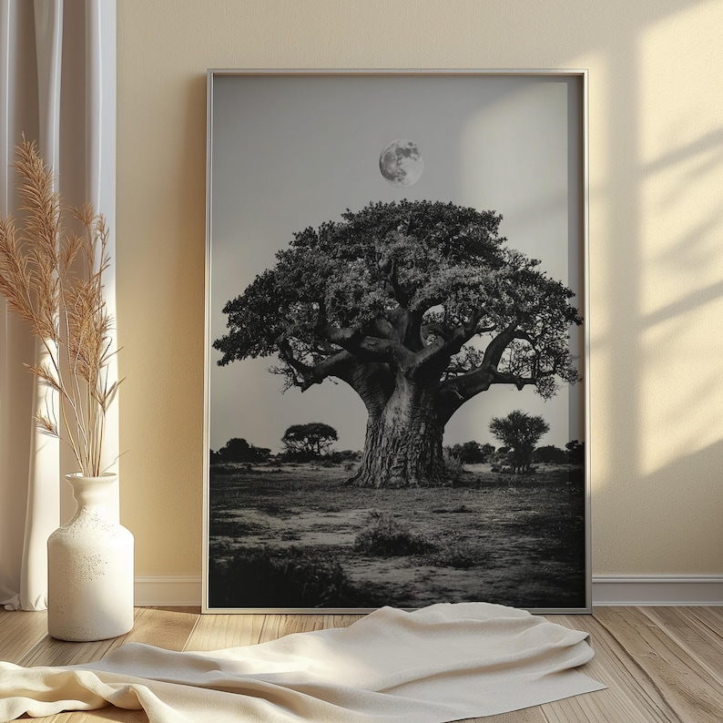 Roots of Africa Heritage Wall Art, African Wall Art, African Wall Decor, African Art, Digital Download