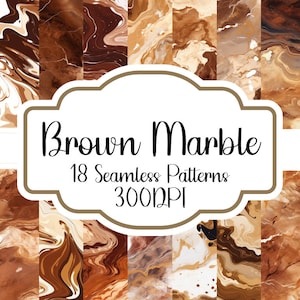 Brown Marble Seamless Pattern, Brown Marble Seamless Backgrounds, Marble Seamless Backgrounds, Marble Textures, Instant Download, 300DPI