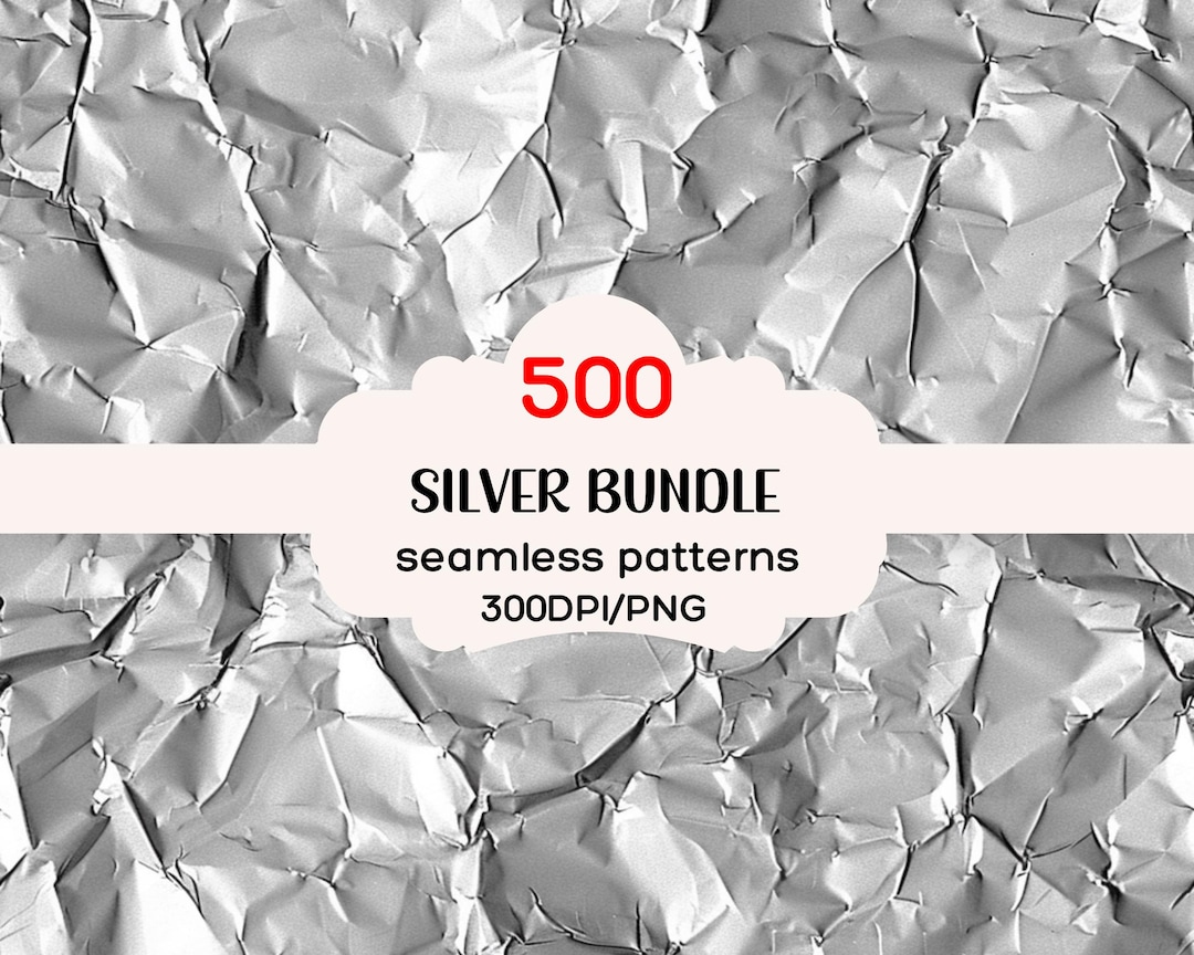Patternless Silver Silver 500+ Seamless Patterns Bundle, Silver Seamless Textures, Silver ...