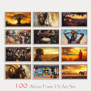 African Culture Samsung Frame TV Art, Set of 100, Frame TV Art, African Frame Tv Art, Tv Digital Art for Samsung Frame Tv, Frame Tv Art