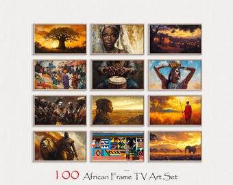 African Culture Samsung Frame TV Art, Set of 100, Frame TV Art, African Frame Tv Art, Tv Digital Art for Samsung Frame Tv, Frame Tv Art