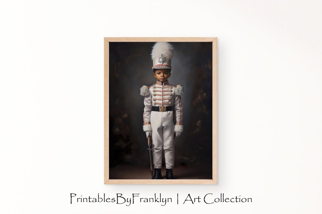 Christmas Nutcracker African American Soldier White Wall Art - Etsy