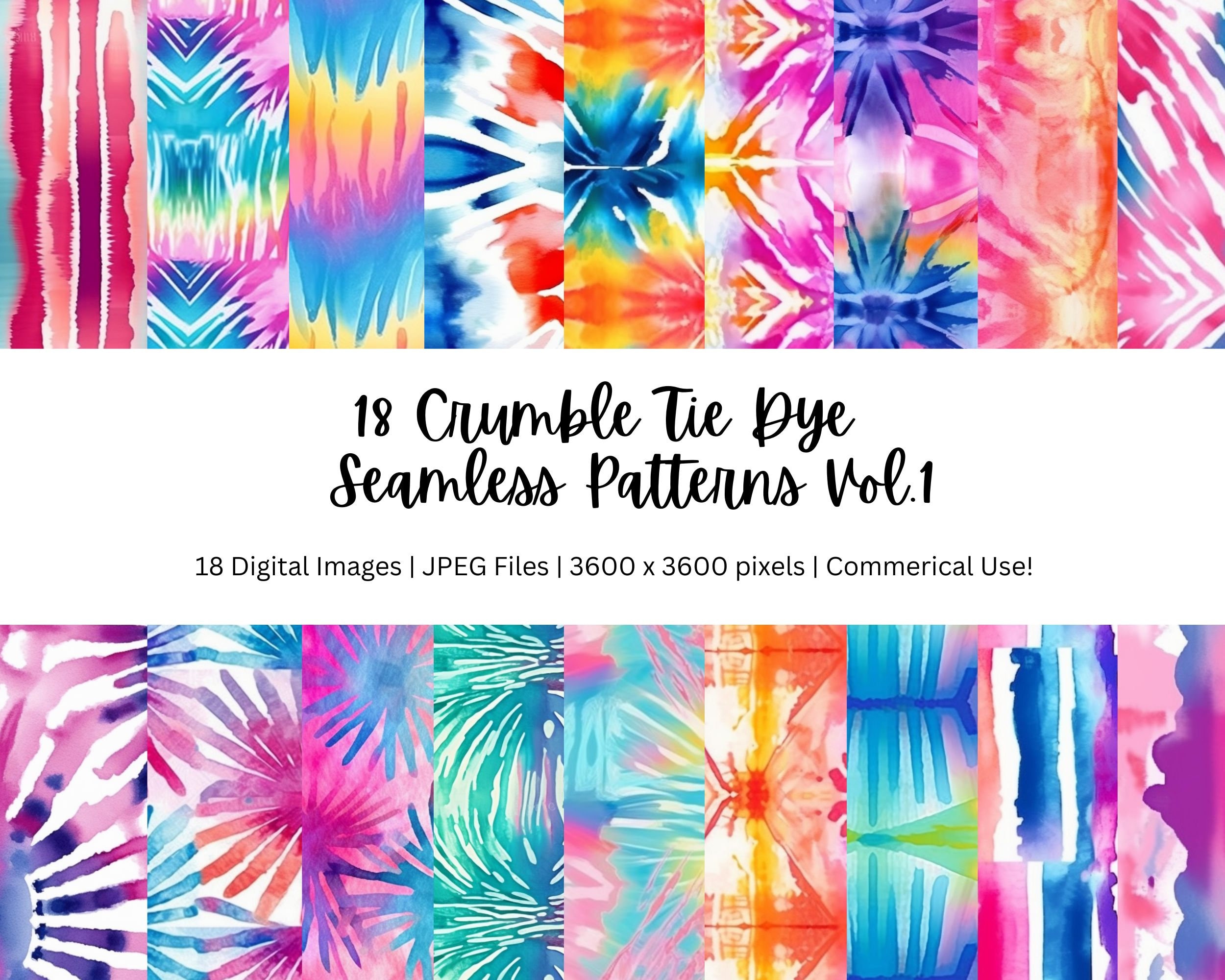 Crumble Tie Dye Seamless Pattern, Luxurious Crumble Tie Dye Repeating ...