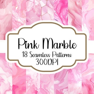 Pink Marble Seamless Pattern, Pink Marble Seamless Backgrounds, Marble Seamless Backgrounds, Marble Textures, Instant Download, 300DPI