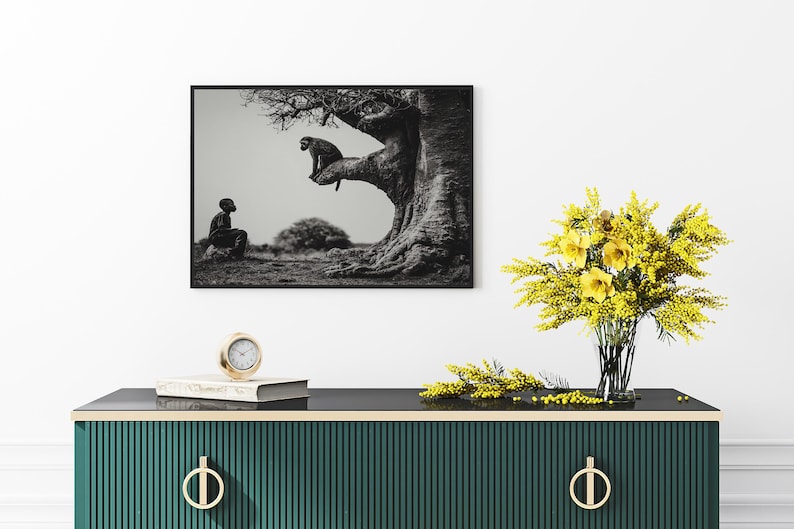 The Soul of Africa Wall Art, Set of 100, African Wall Art, African Wall Decor, African Wall Print, Black and White Prints, Digital Download