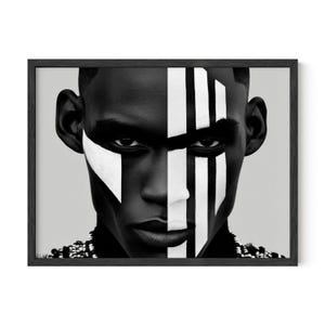 In His Shadow African Pride Wall Art, African Wall Art, African Wall Deocr, African Wall Print, Digital Download